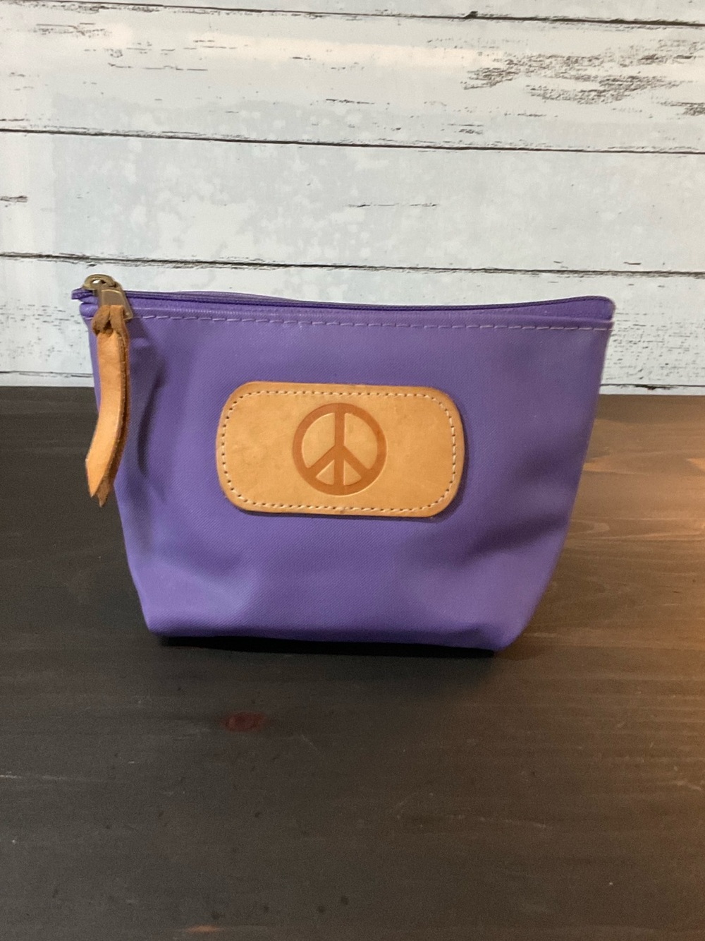 Jon Hart Chico - Purple Coated Canvas - Hot Stamped w/ Peace Sign